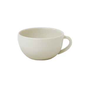 Quartz White Handcrafted Ceramic Cappuccino Cup