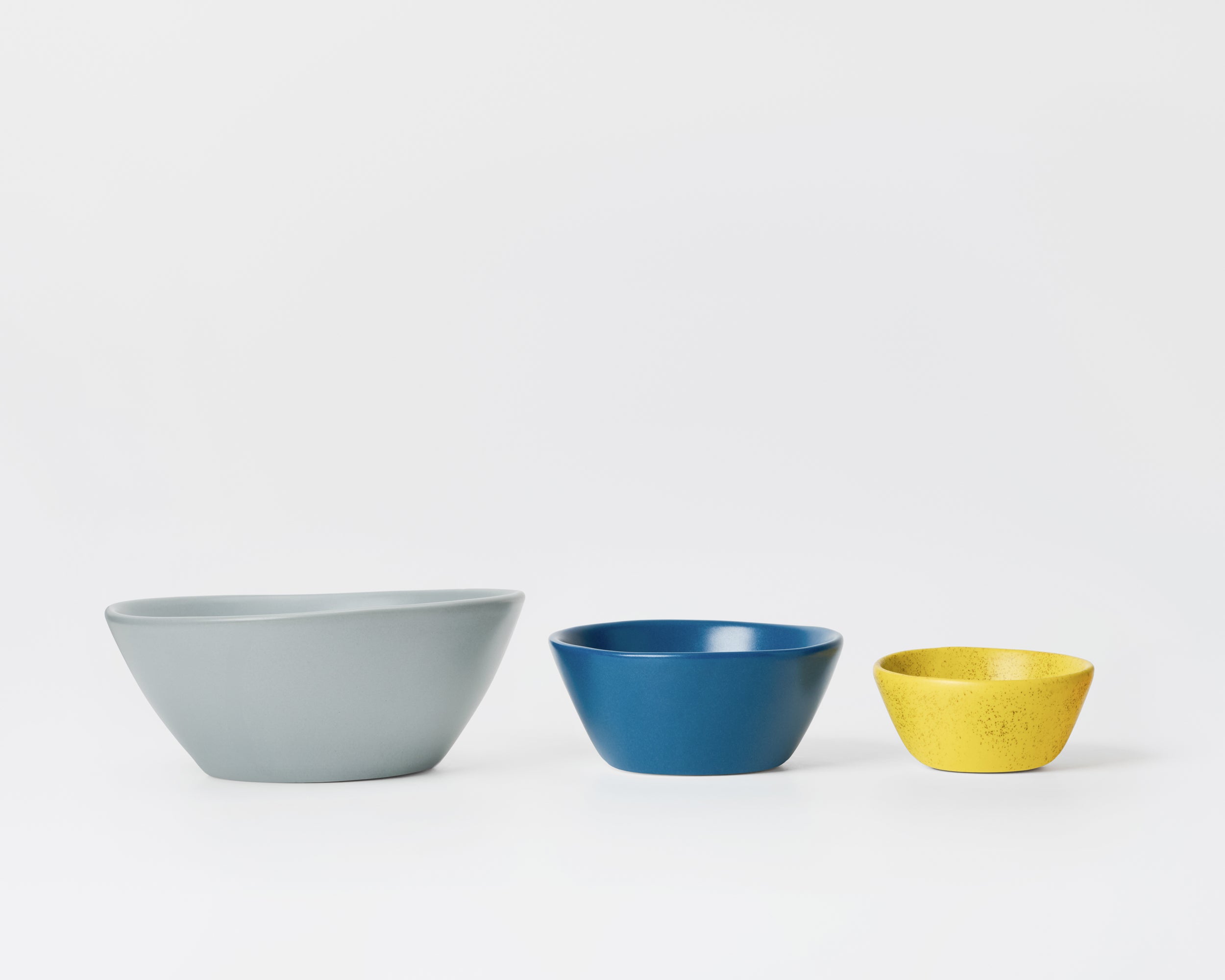 Three Piece Nested Porcelain Bowl Set