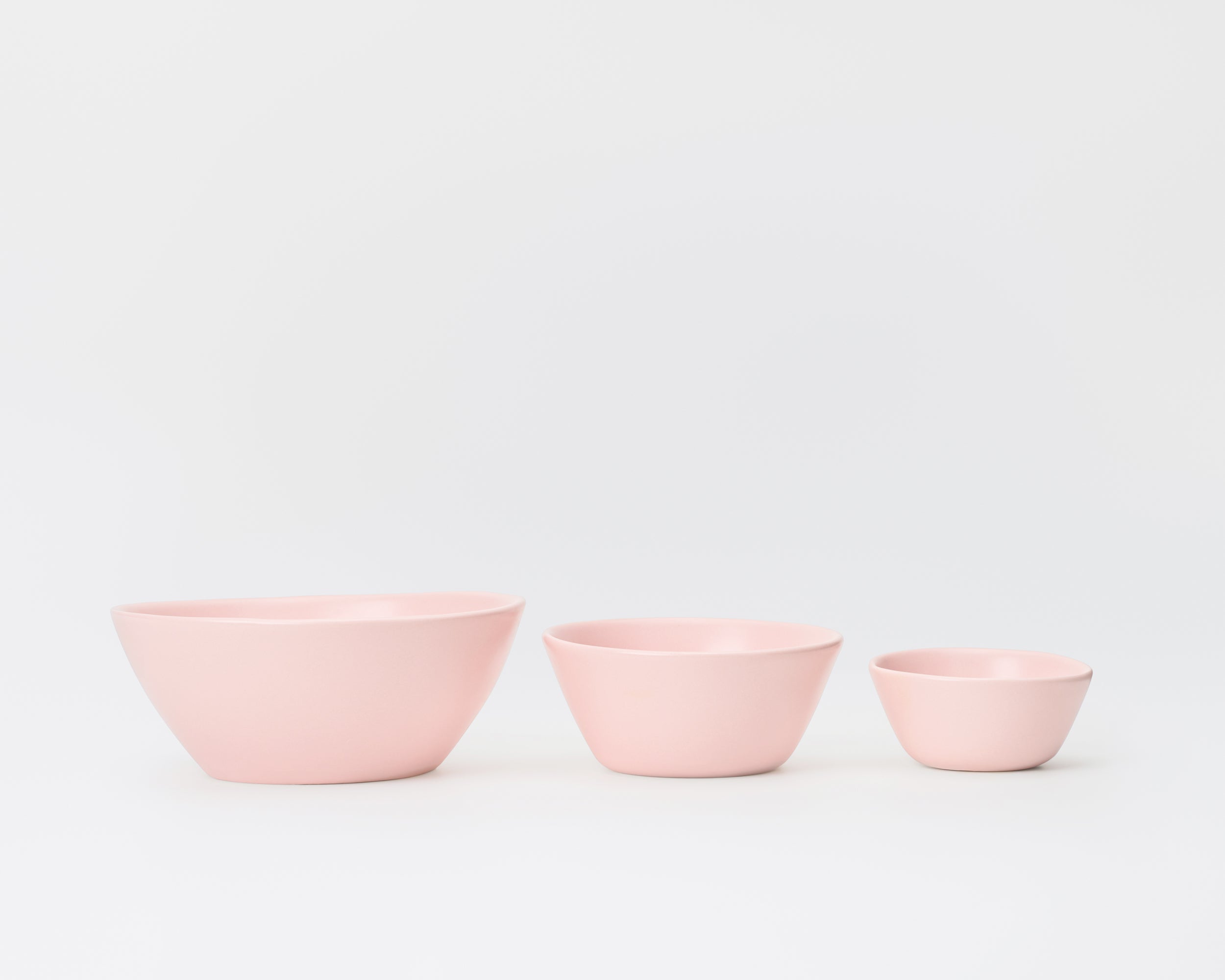 Three Piece Nested Porcelain Bowl Set