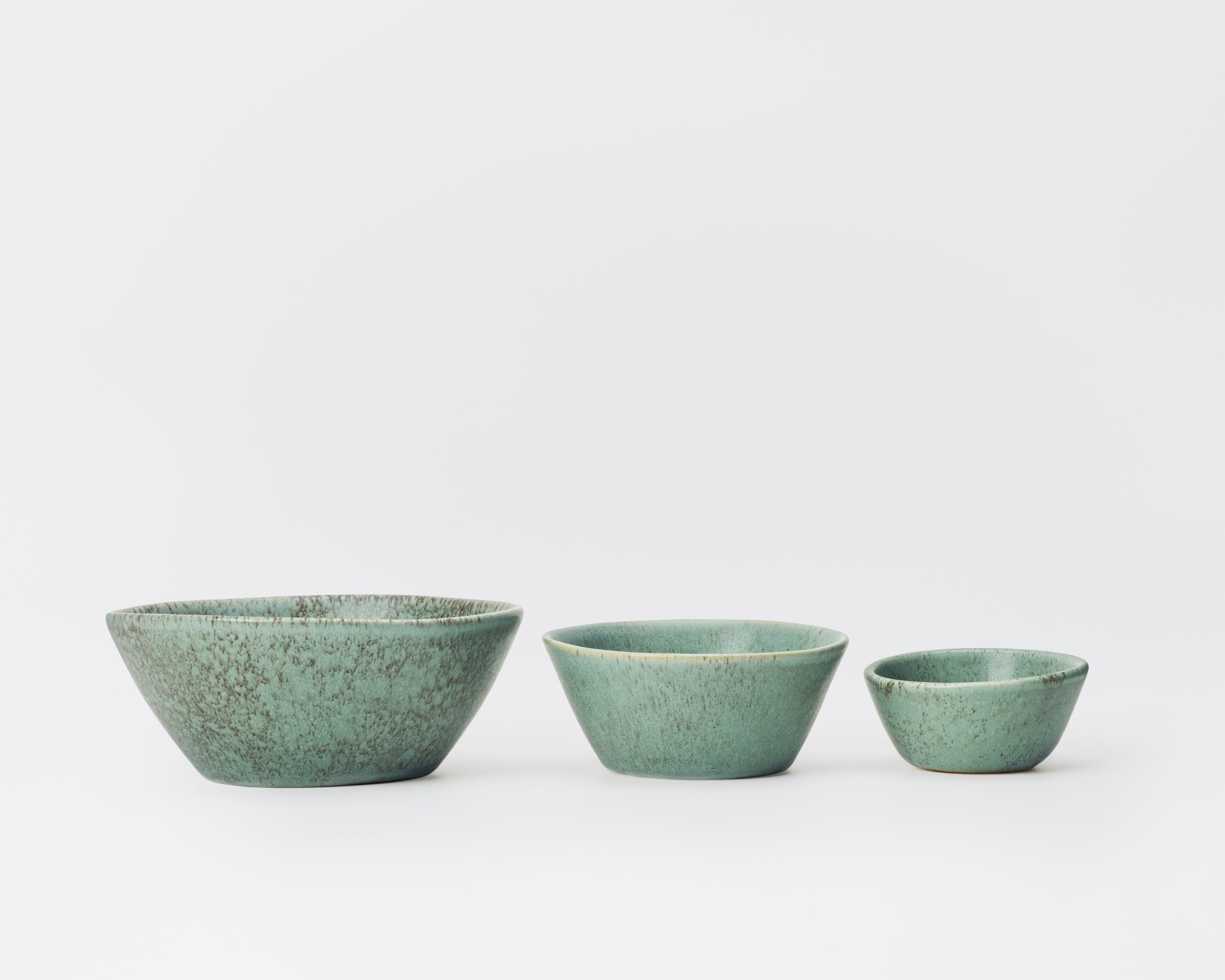 Three Piece Nested Porcelain Bowl Set