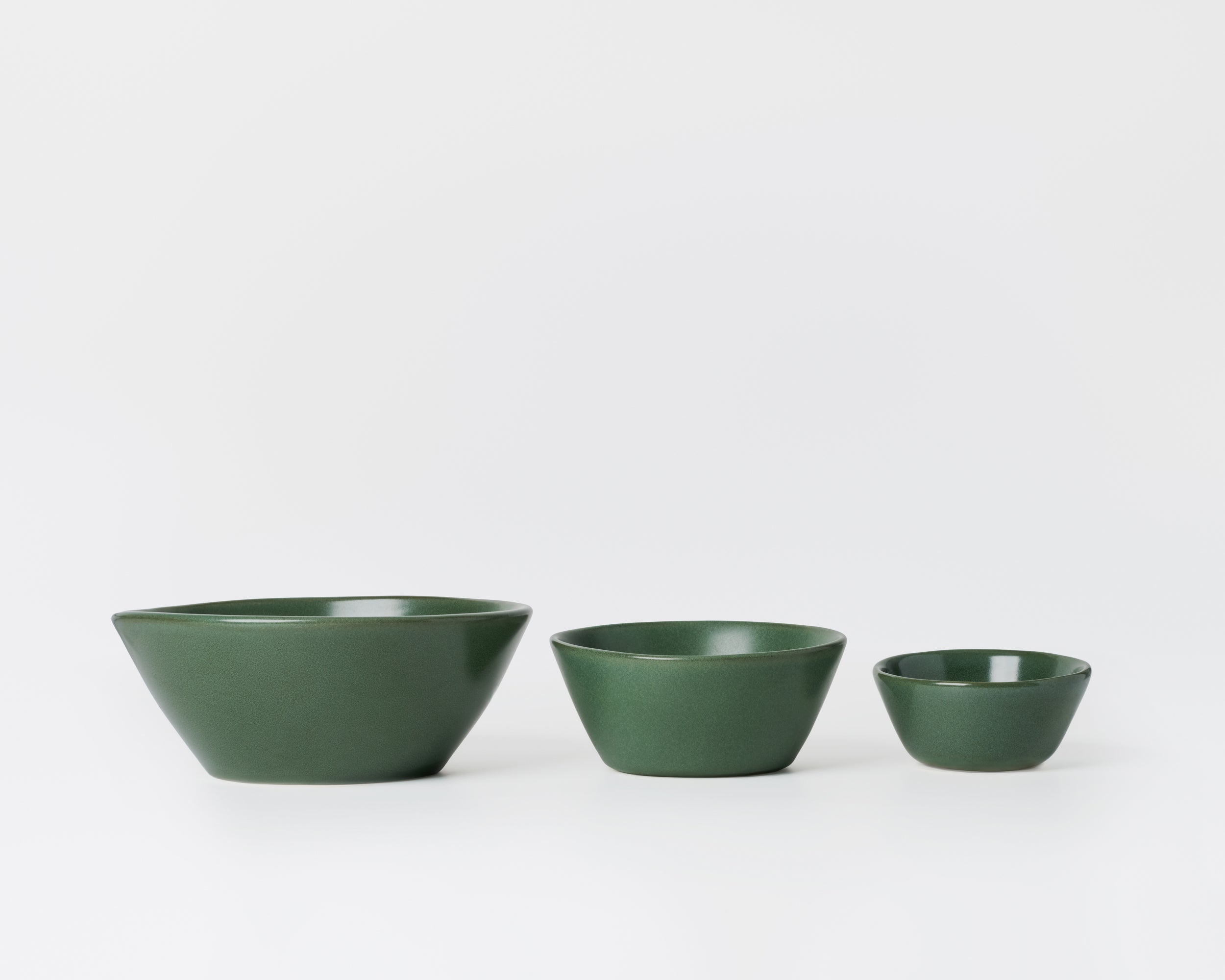 Three Piece Nested Porcelain Bowl Set