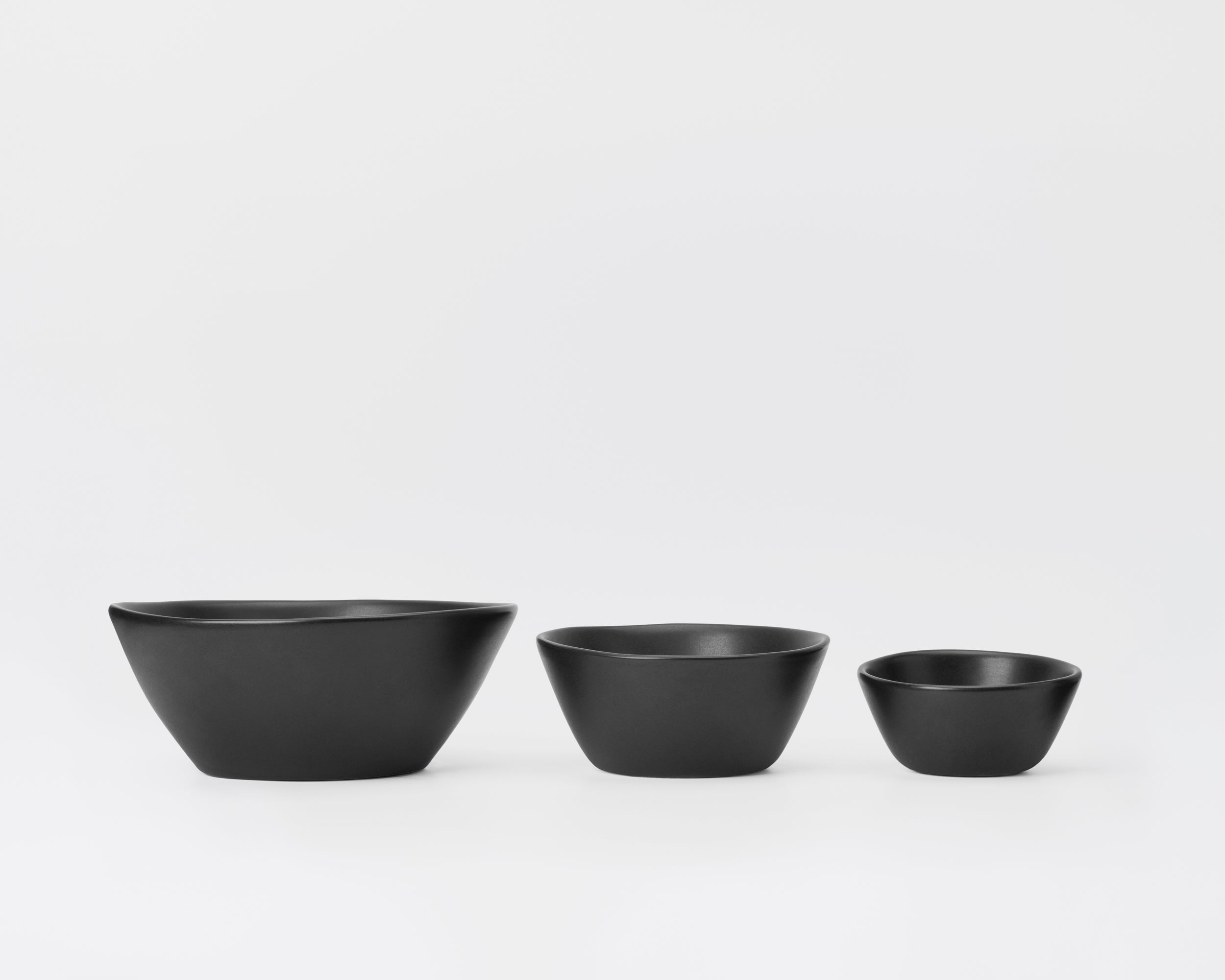 Three Piece Nested Porcelain Bowl Set