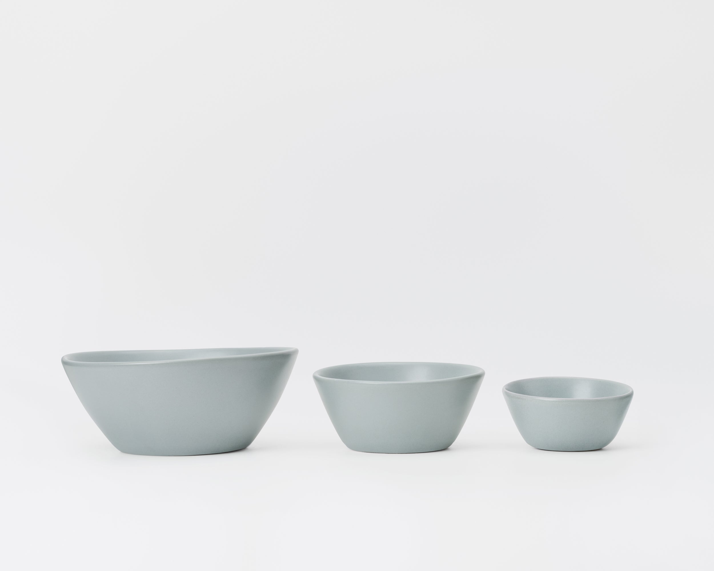 Three Piece Nested Porcelain Bowl Set