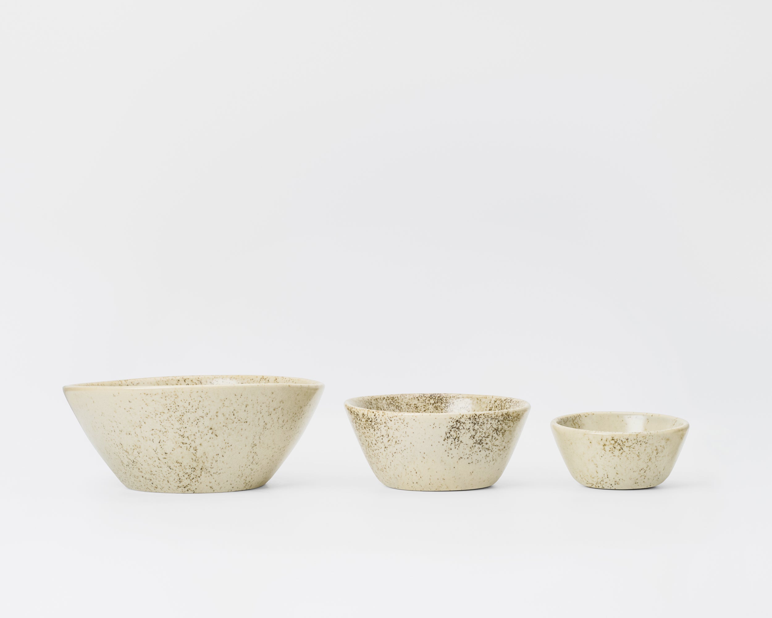 Three Piece Nested Porcelain Bowl Set