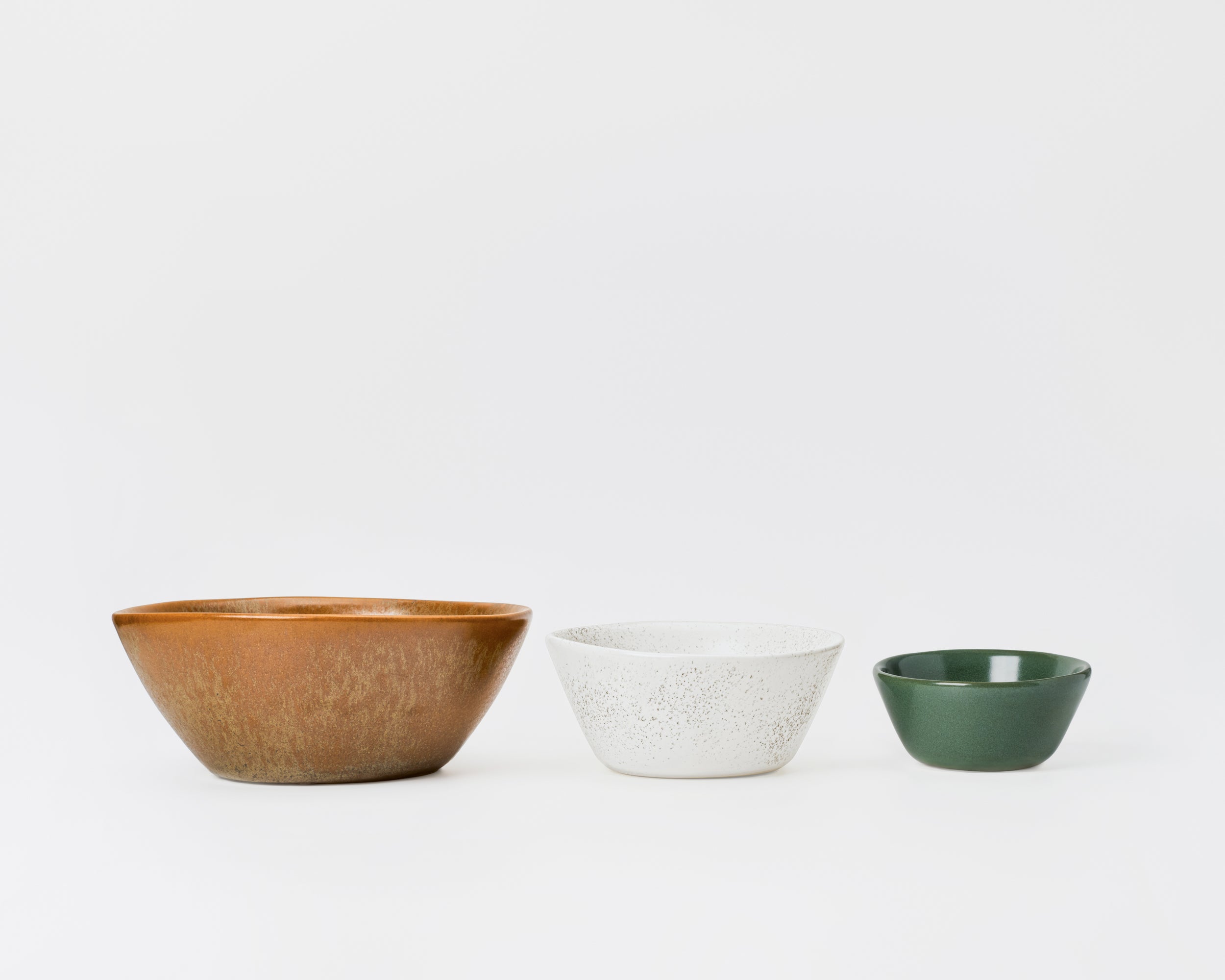 Three Piece Nested Porcelain Bowl Set