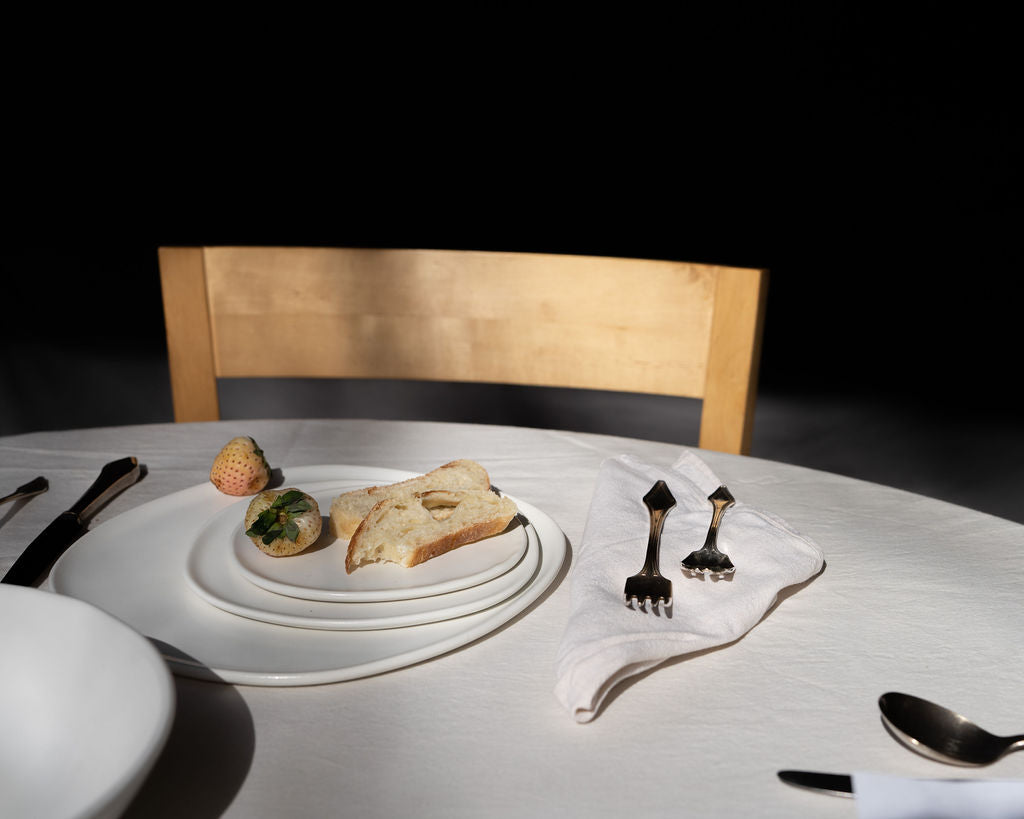 Three Piece Organic Rim Dinnerware Setting