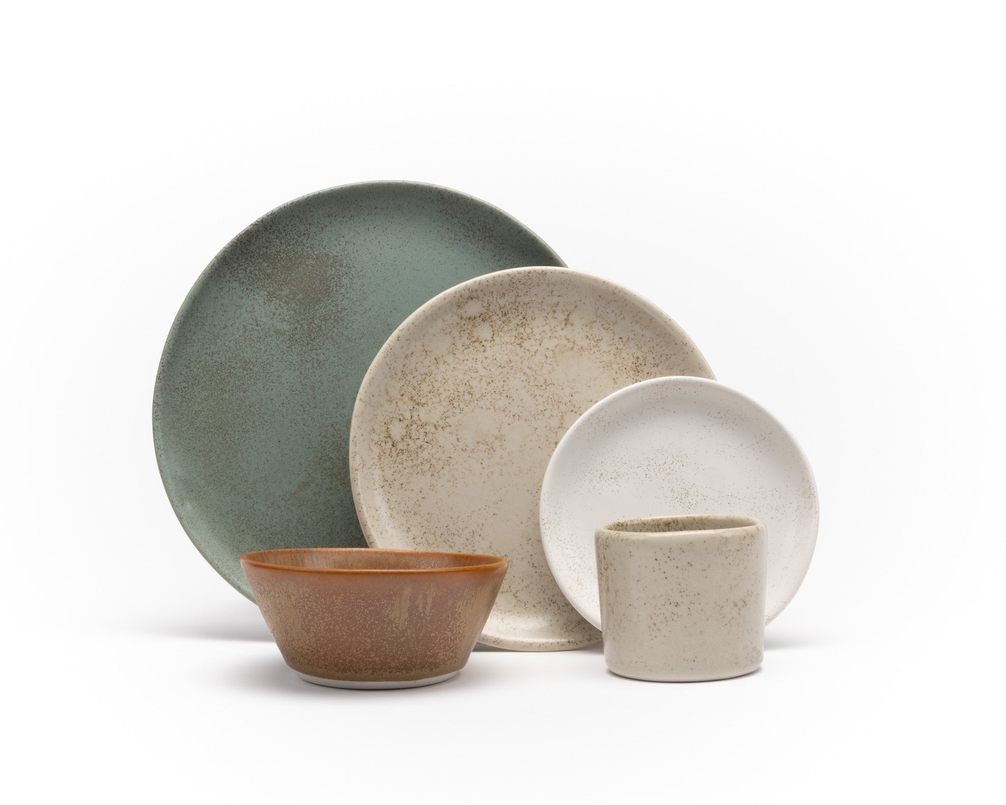 Five Piece Curved Coupe Dinnerware Setting