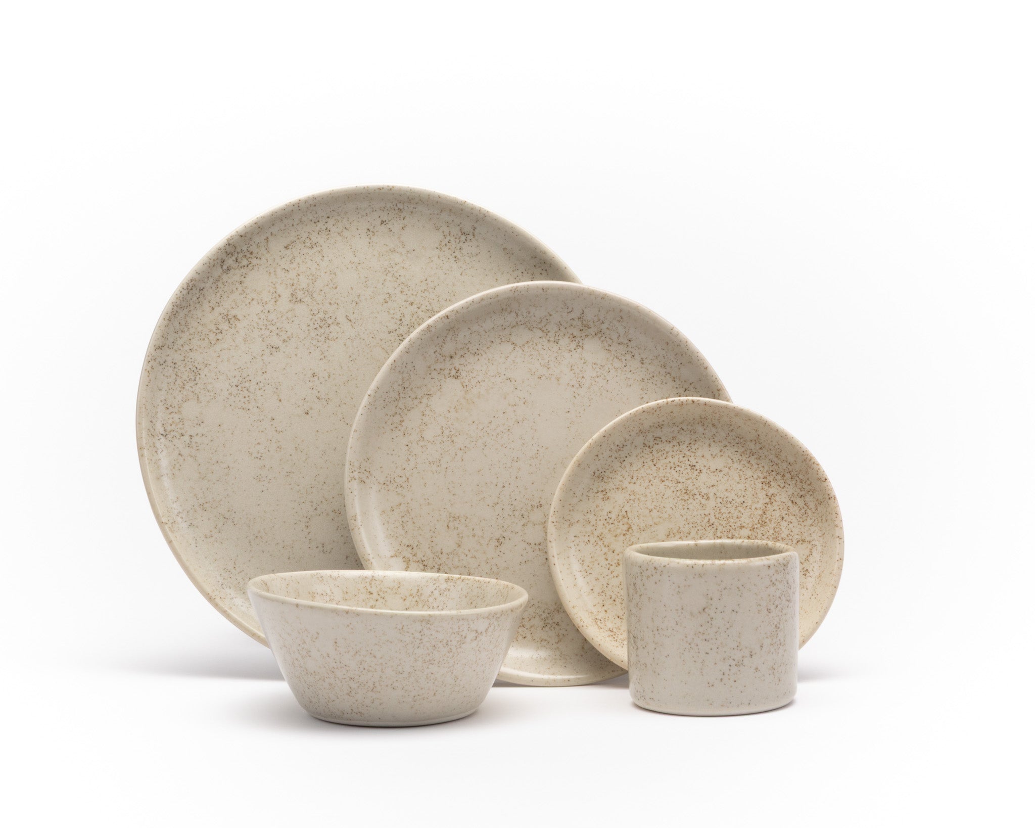 Five Piece Curved Coupe Dinnerware Setting