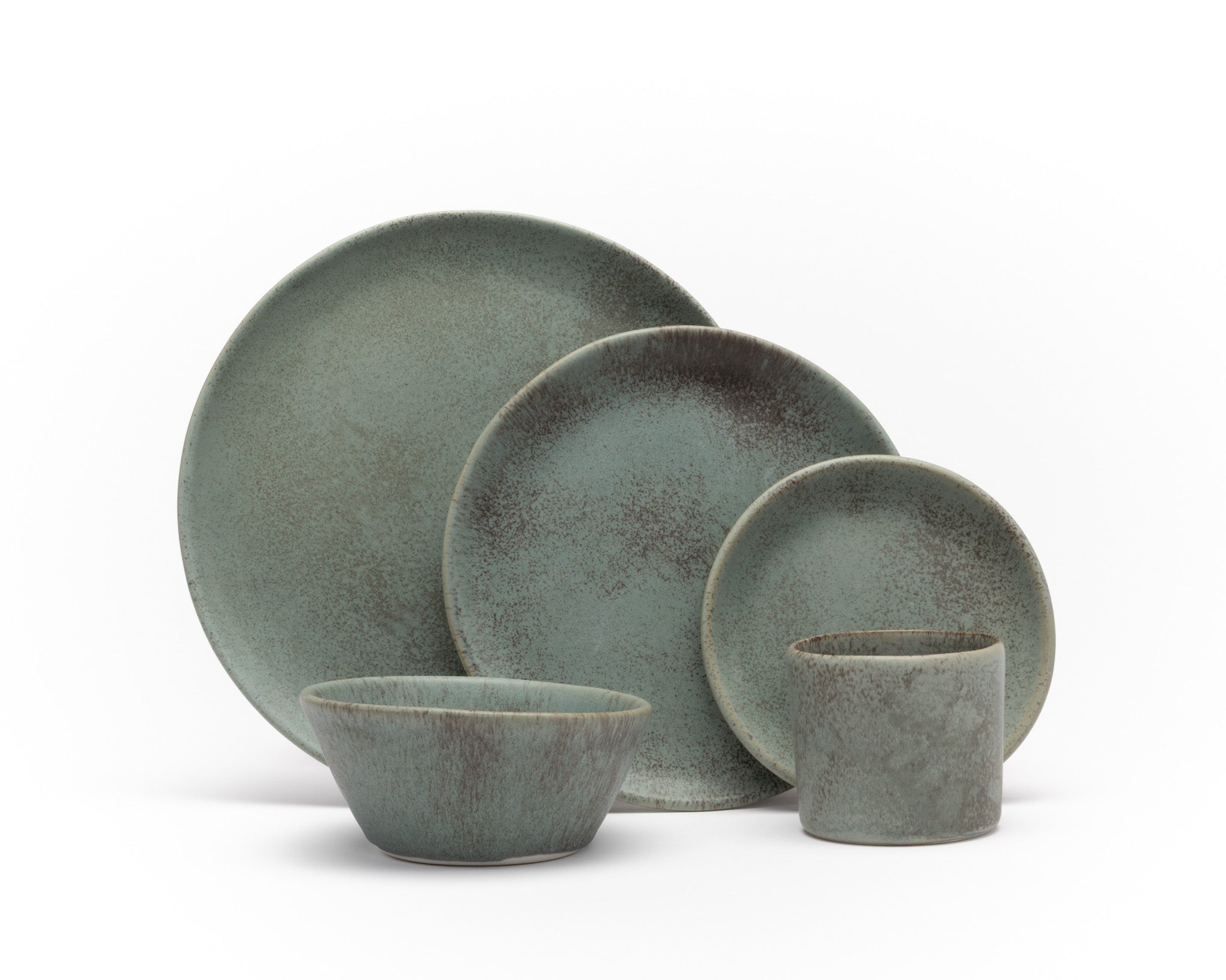 Five Piece Curved Coupe Dinnerware Setting