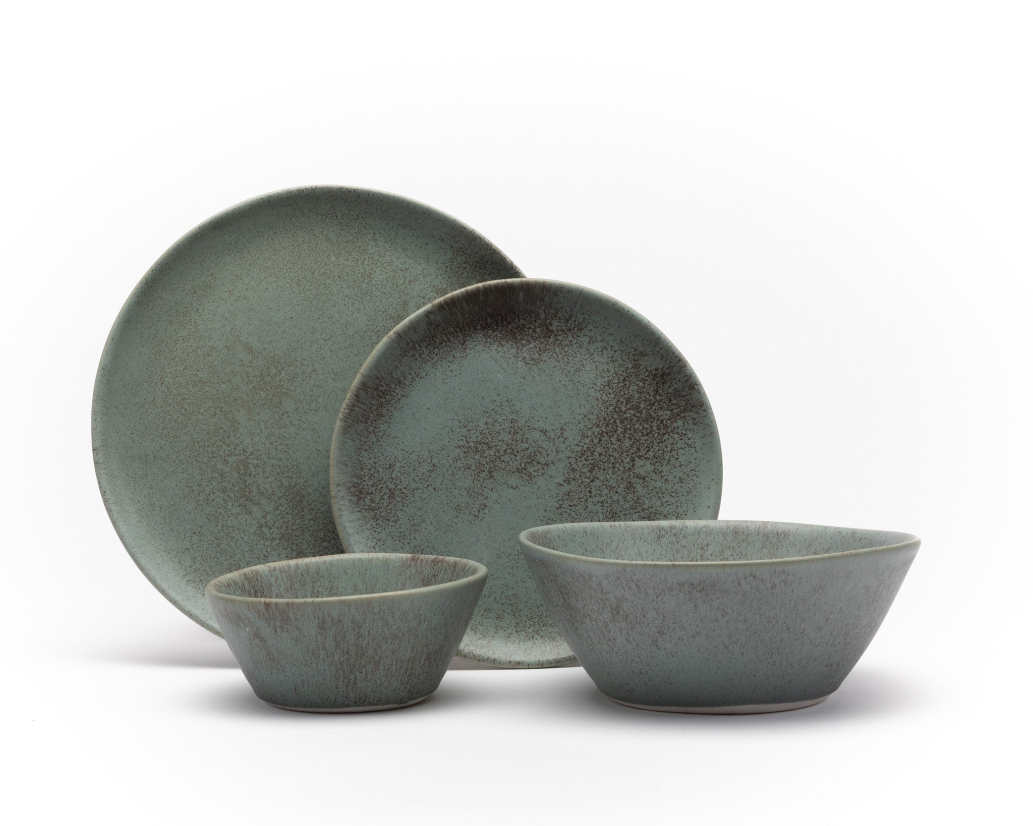 Four Piece Curved Coupe Dinnerware Setting