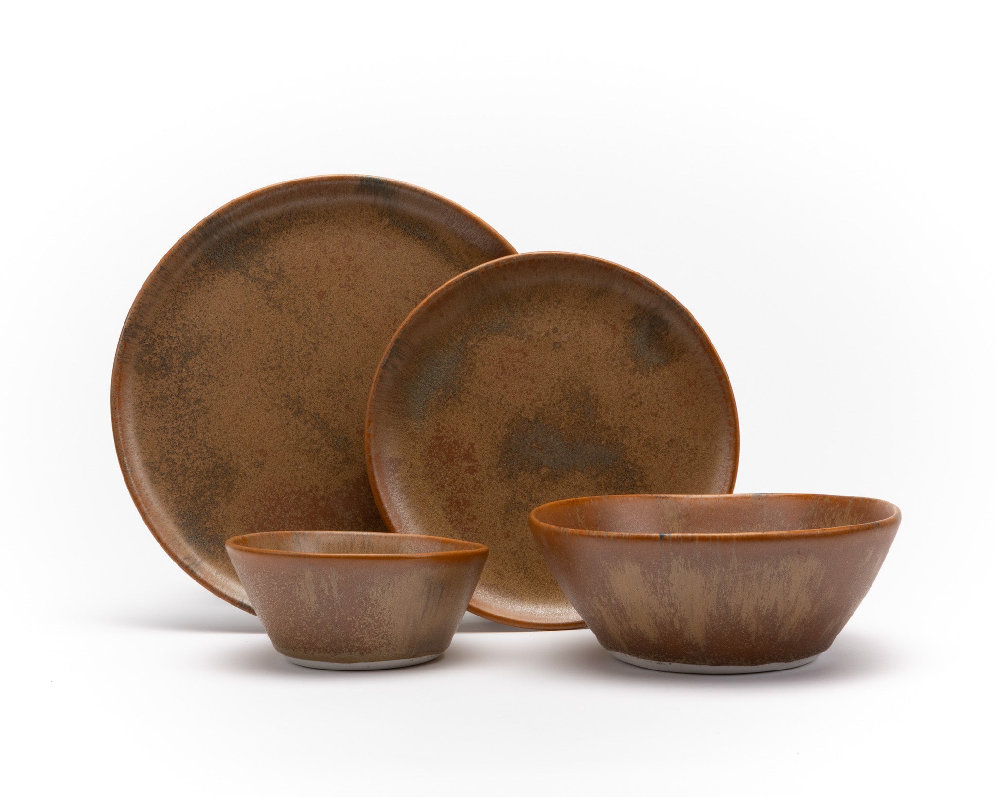 Four Piece Curved Coupe Dinnerware Setting