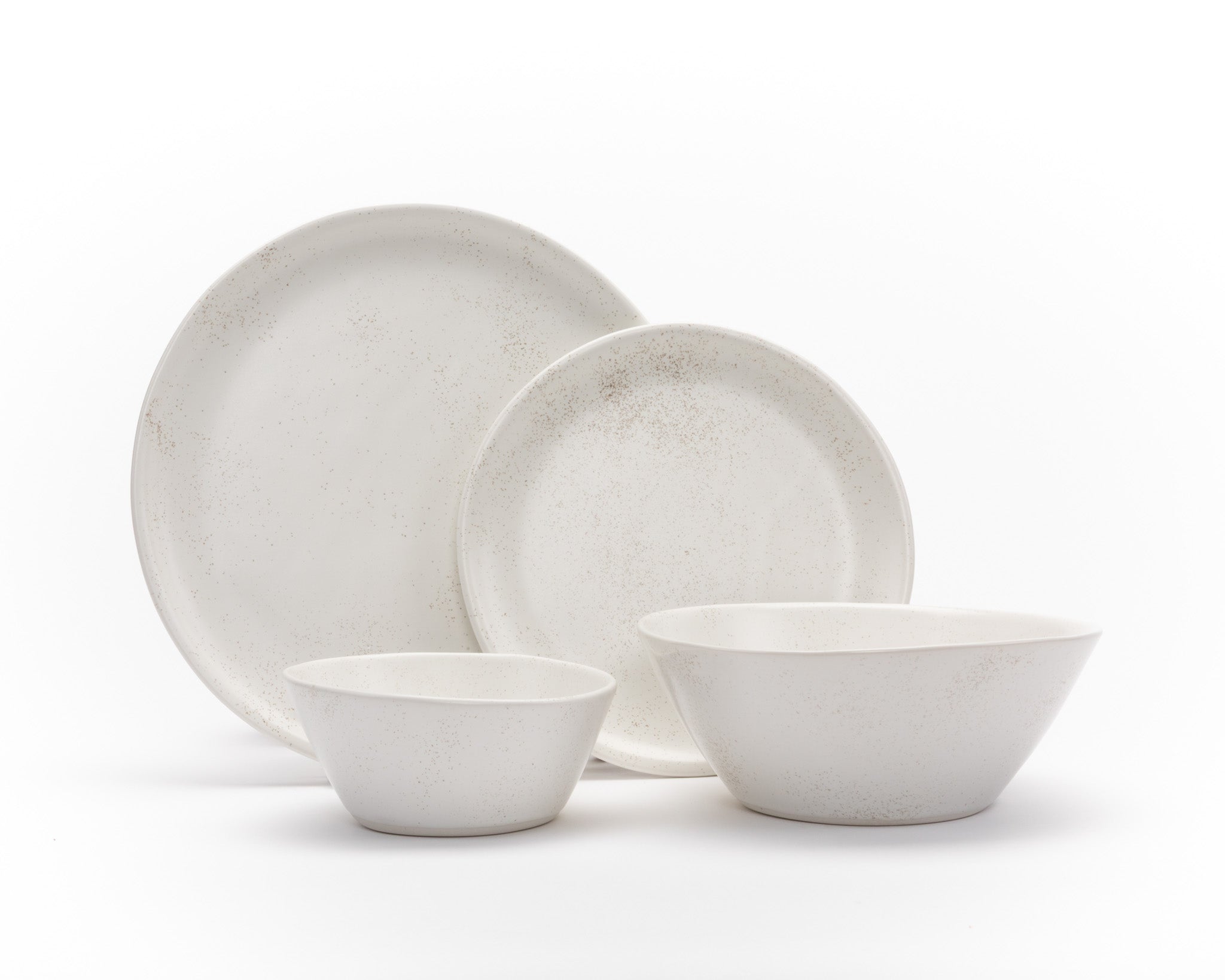Four Piece Curved Coupe Dinnerware Setting