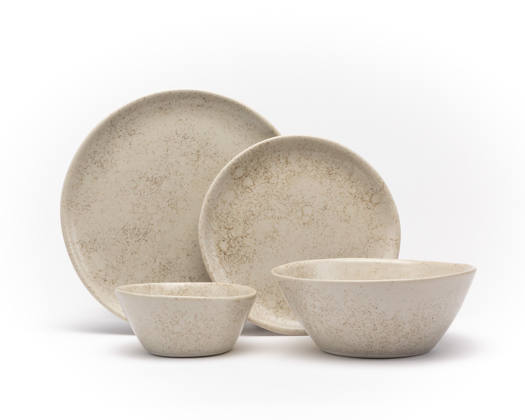 Four Piece Curved Coupe Dinnerware Setting