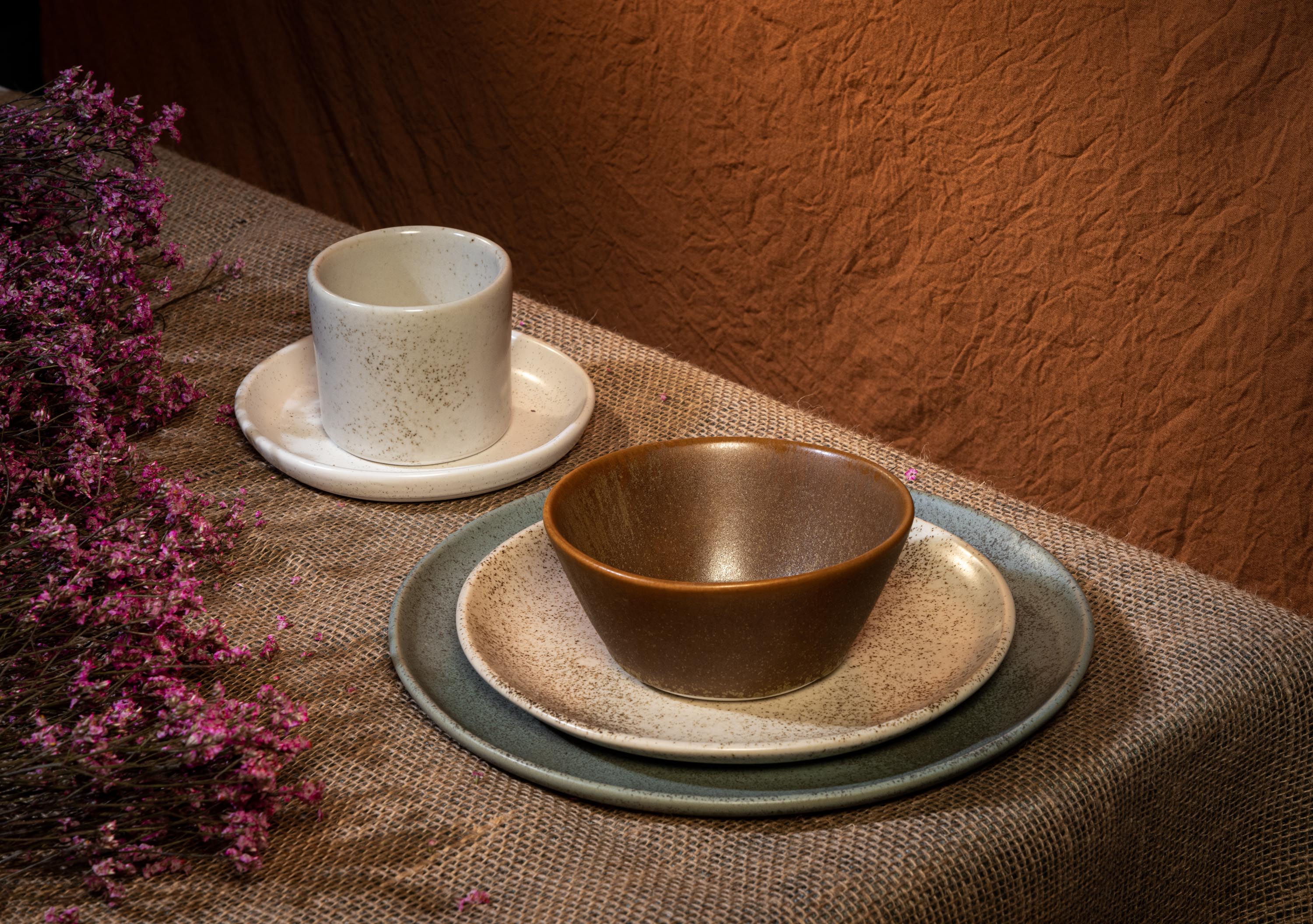Five Piece Curved Coupe Dinnerware Setting