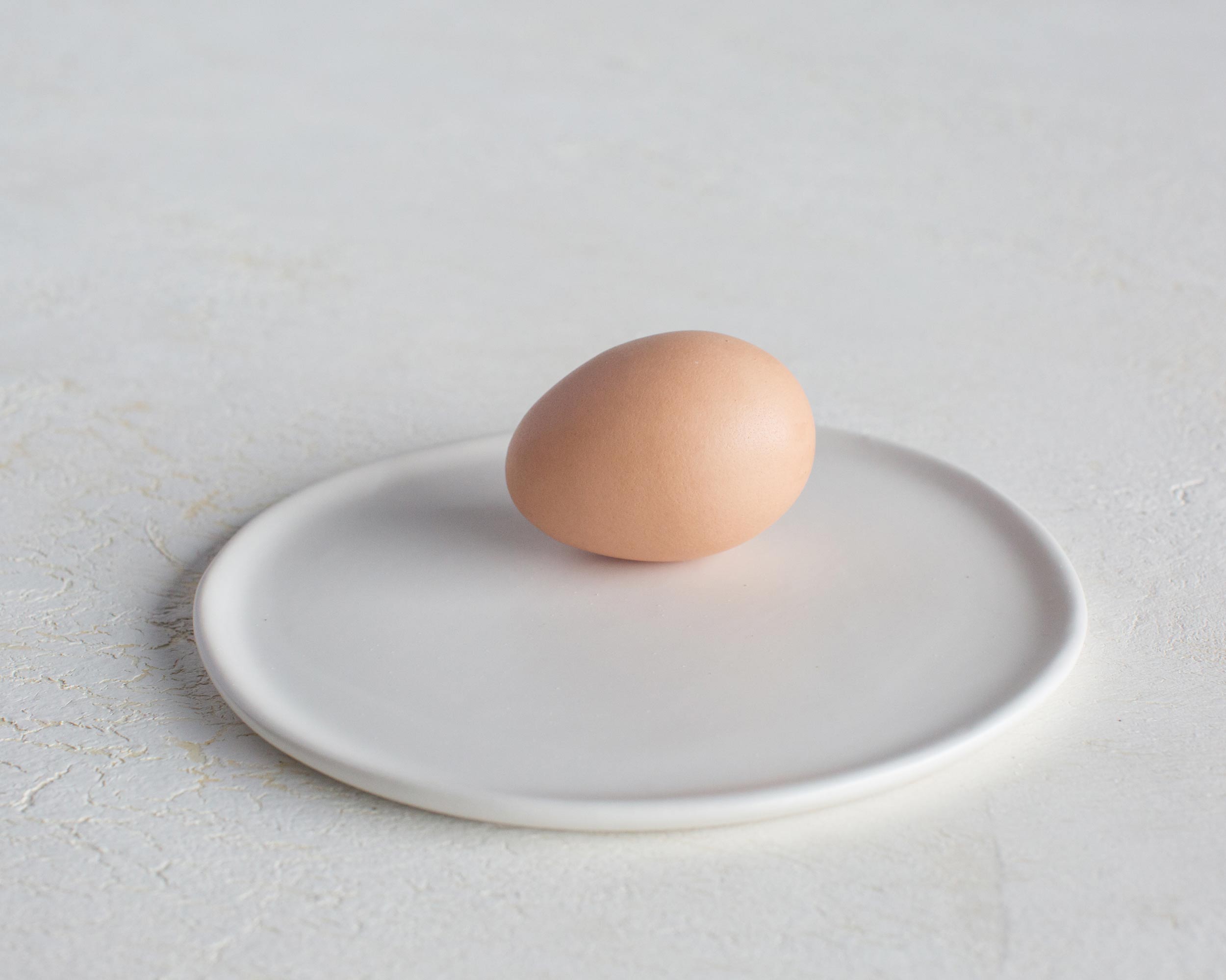 Organic Low Rim Porcelain Side Plate