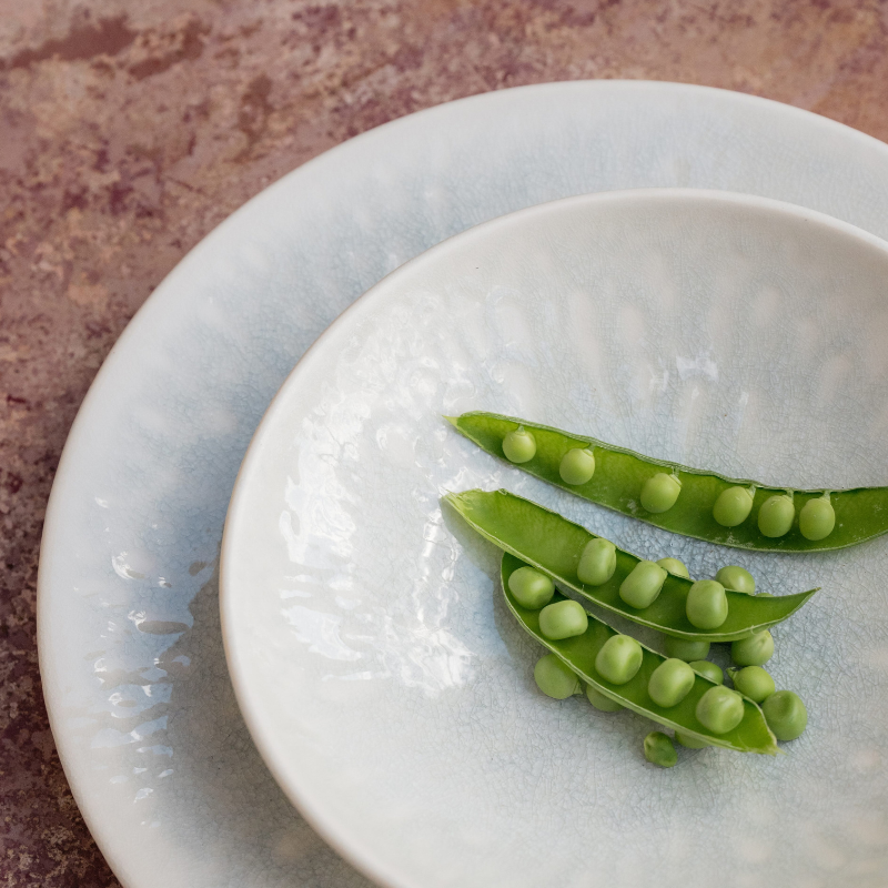 Opal White Luminous Dinner Plate - Image 3