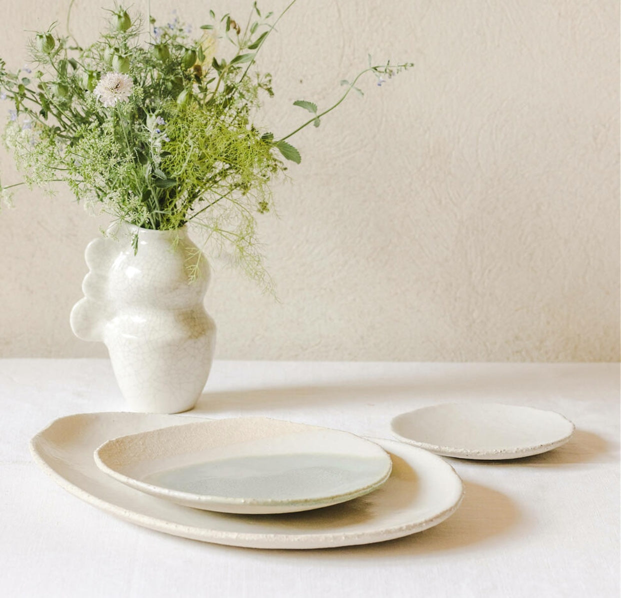 Moss Green Textured Table Plate - Image 2