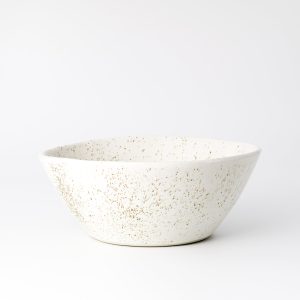 Large Curved Porcelain Sharing Serving Bowl