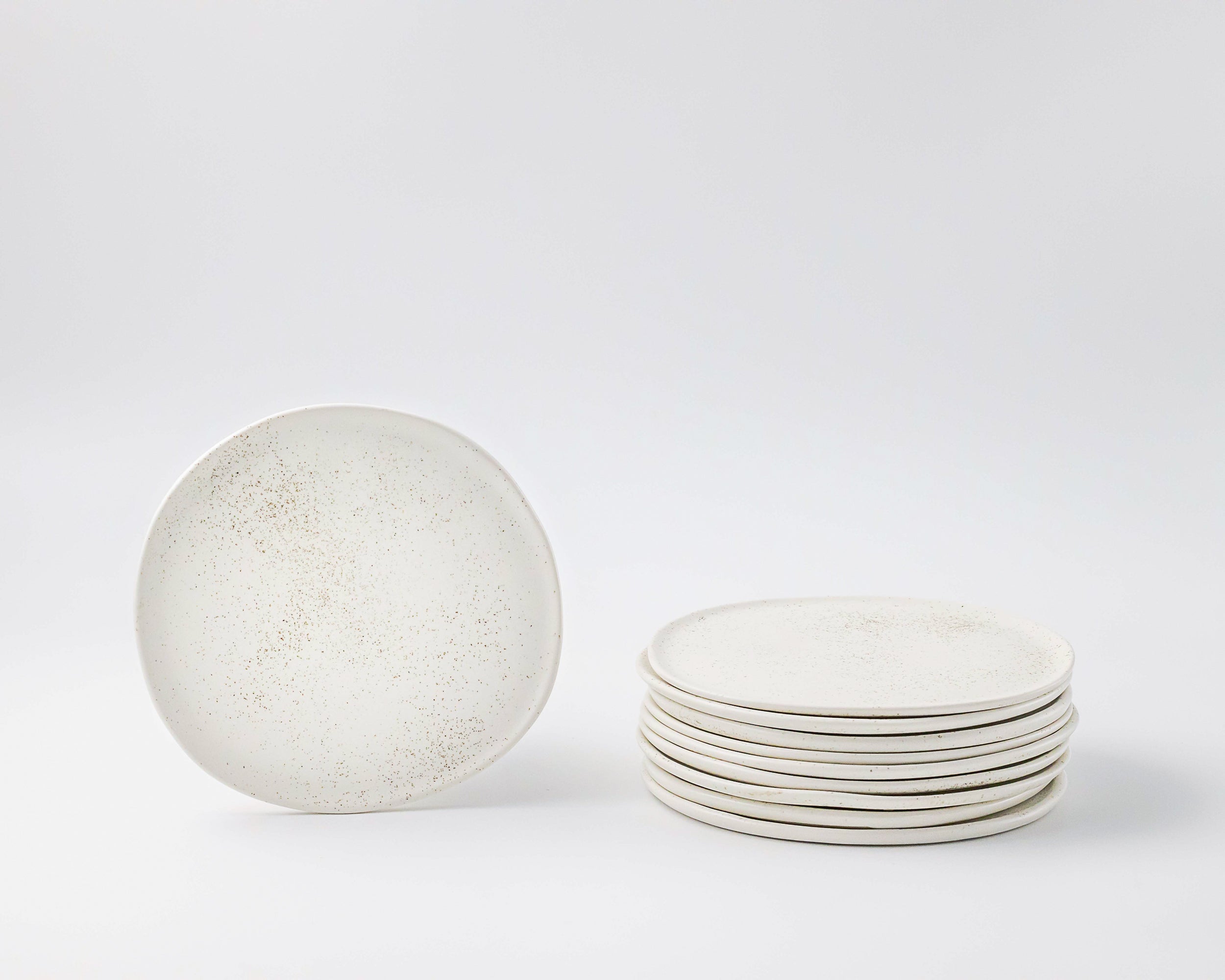 Organic Low Rim Porcelain Side Plate