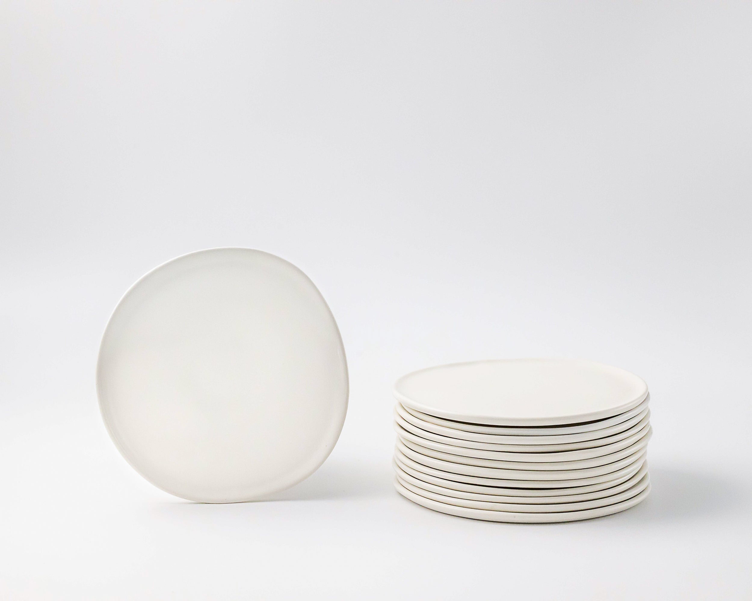 Organic Low Rim Porcelain Side Plate
