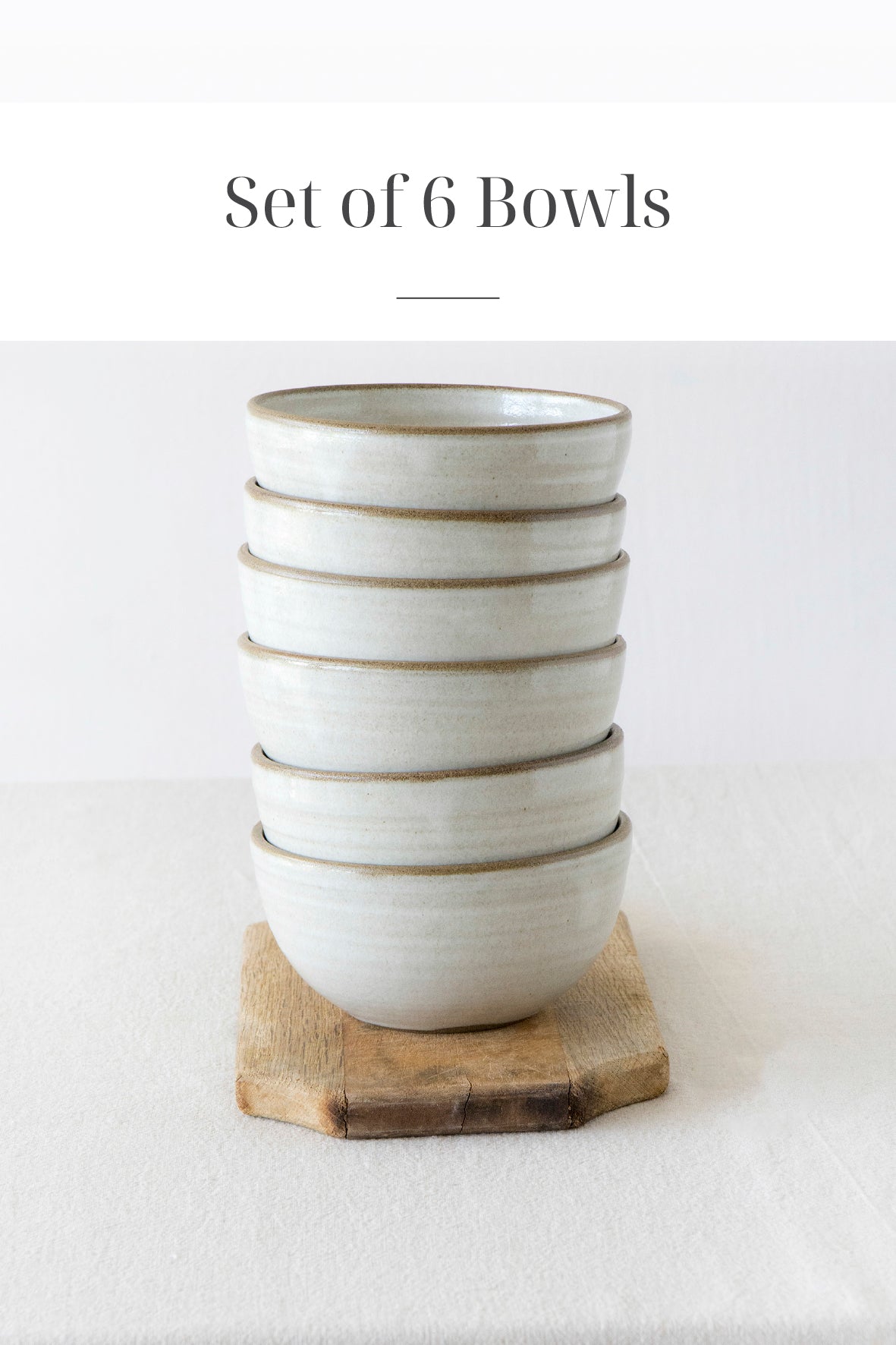 Set of Six Speckled Ceramic Soup Bowls