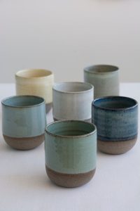 Colorful Wheel Thrown Ceramic Cups for Coffee