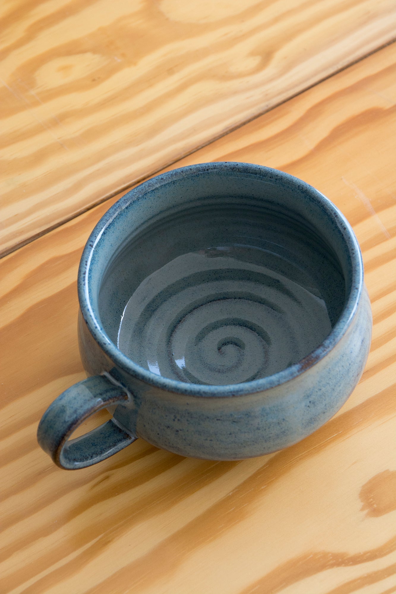 Ceramic Soup Bowl Mug with Rounded Handle