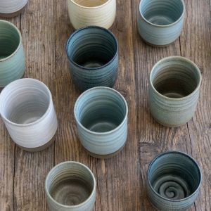 Colorful Small Ceramic Cups for Coffee Service