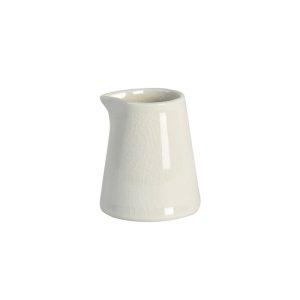 Curved Glazed Ceramic Creamer