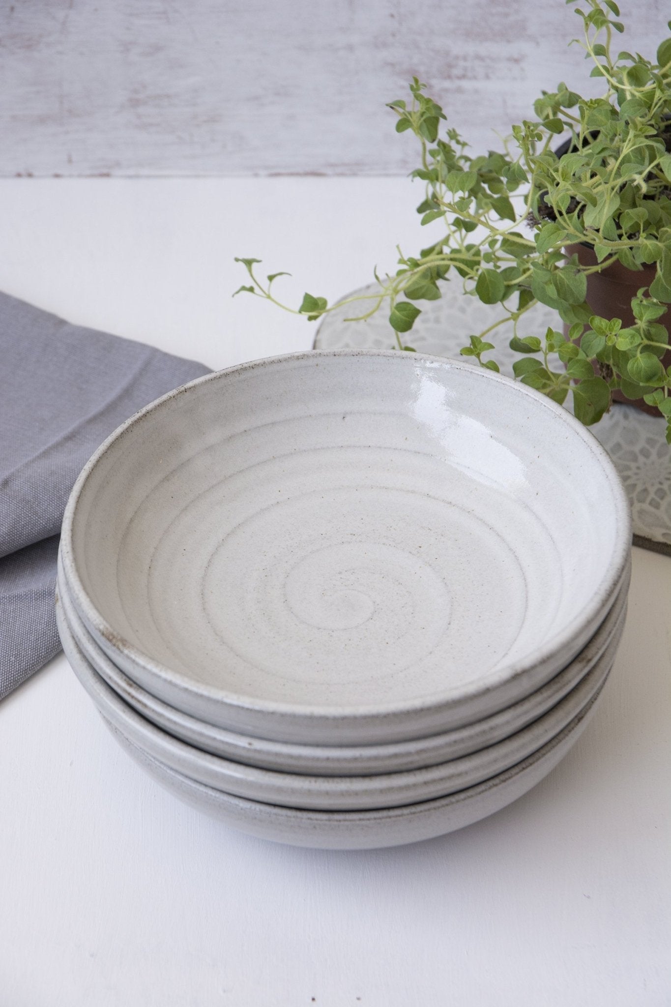 Blue Ceramic Bowl for Soups and Sides