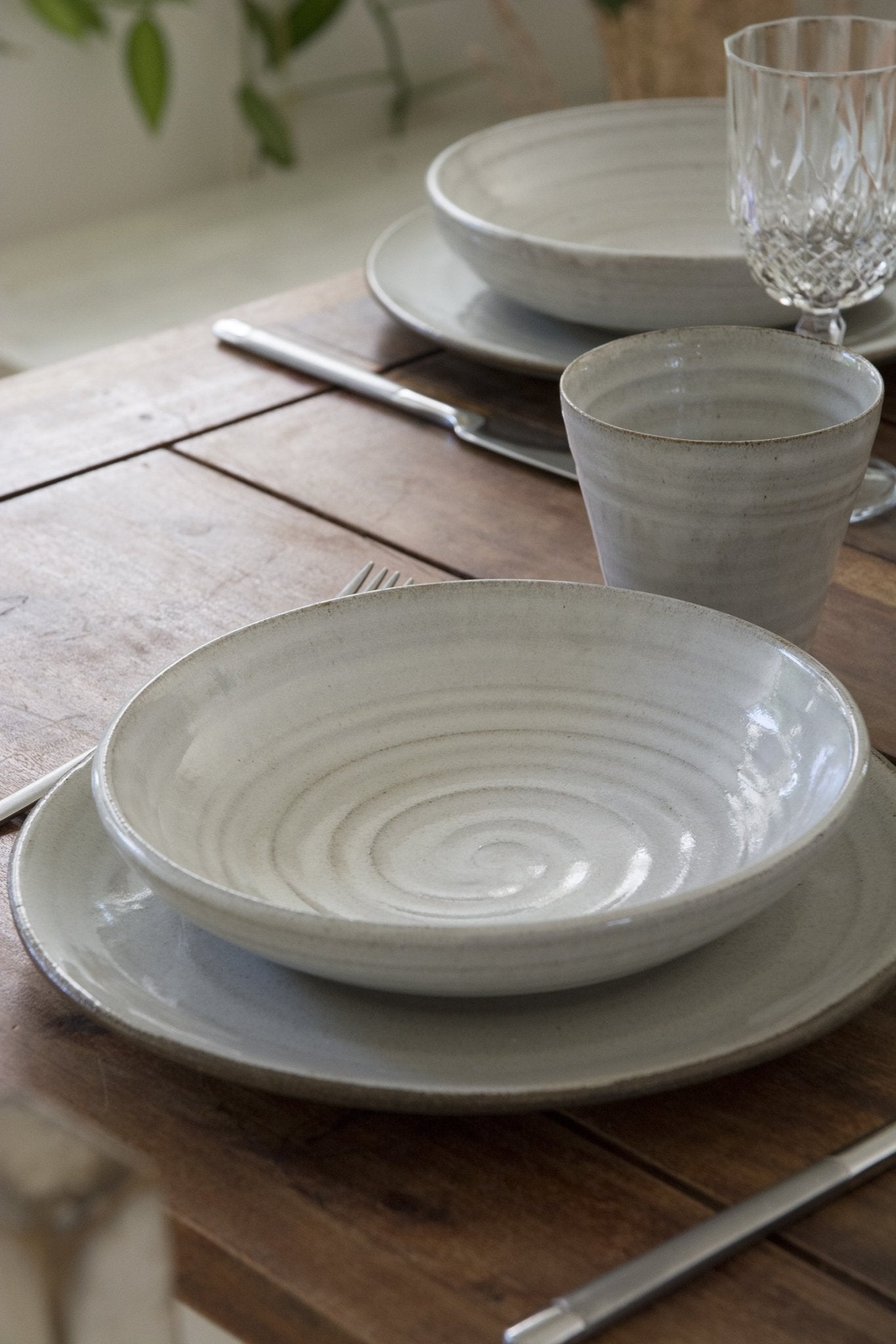 Blue Ceramic Bowl for Soups and Sides