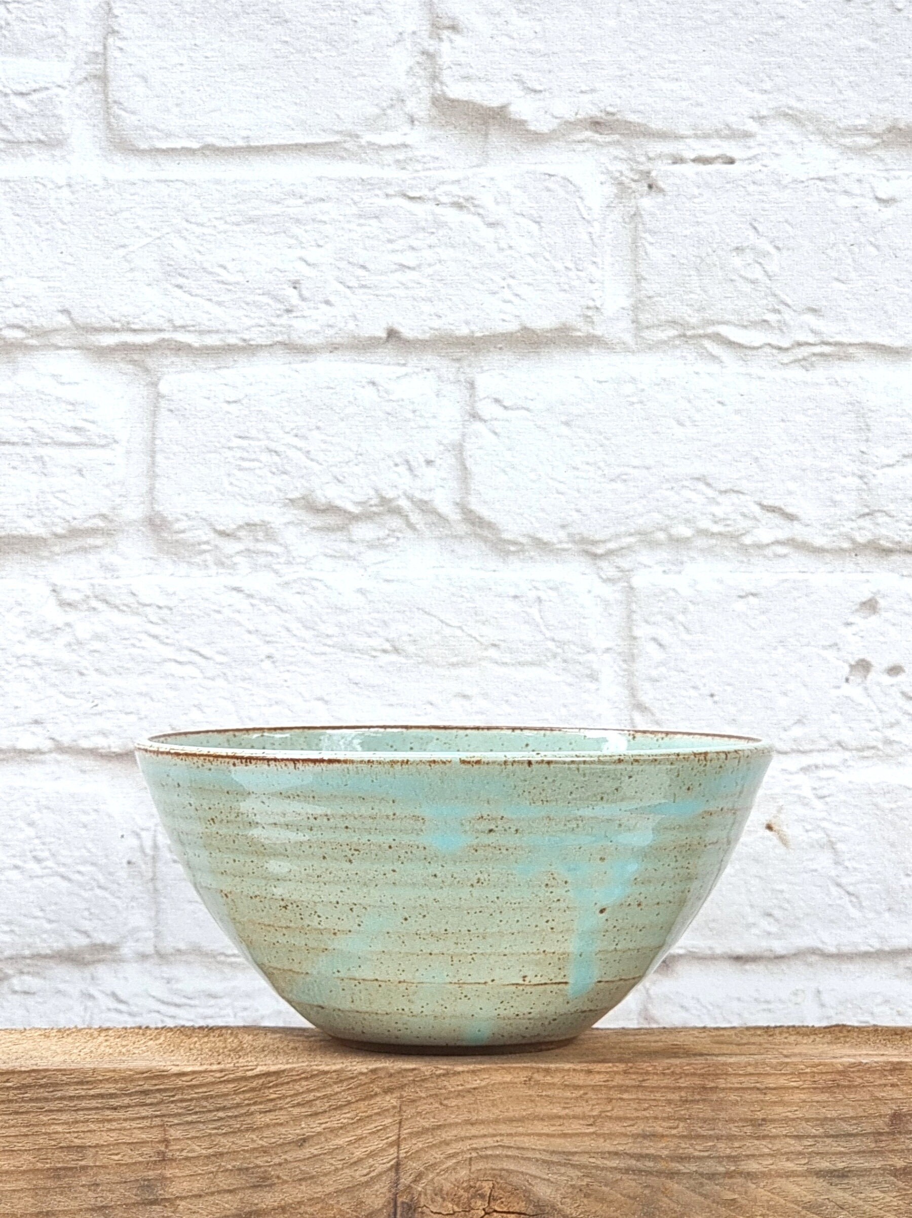 Ceramic Soup Bowl, Rustic Pottery Breakfast Bowl, Stoneware Cereal Bowl - Image 7