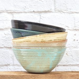 Ceramic Soup Bowl, Rustic Pottery Breakfast Bowl, Stoneware Cereal Bowl