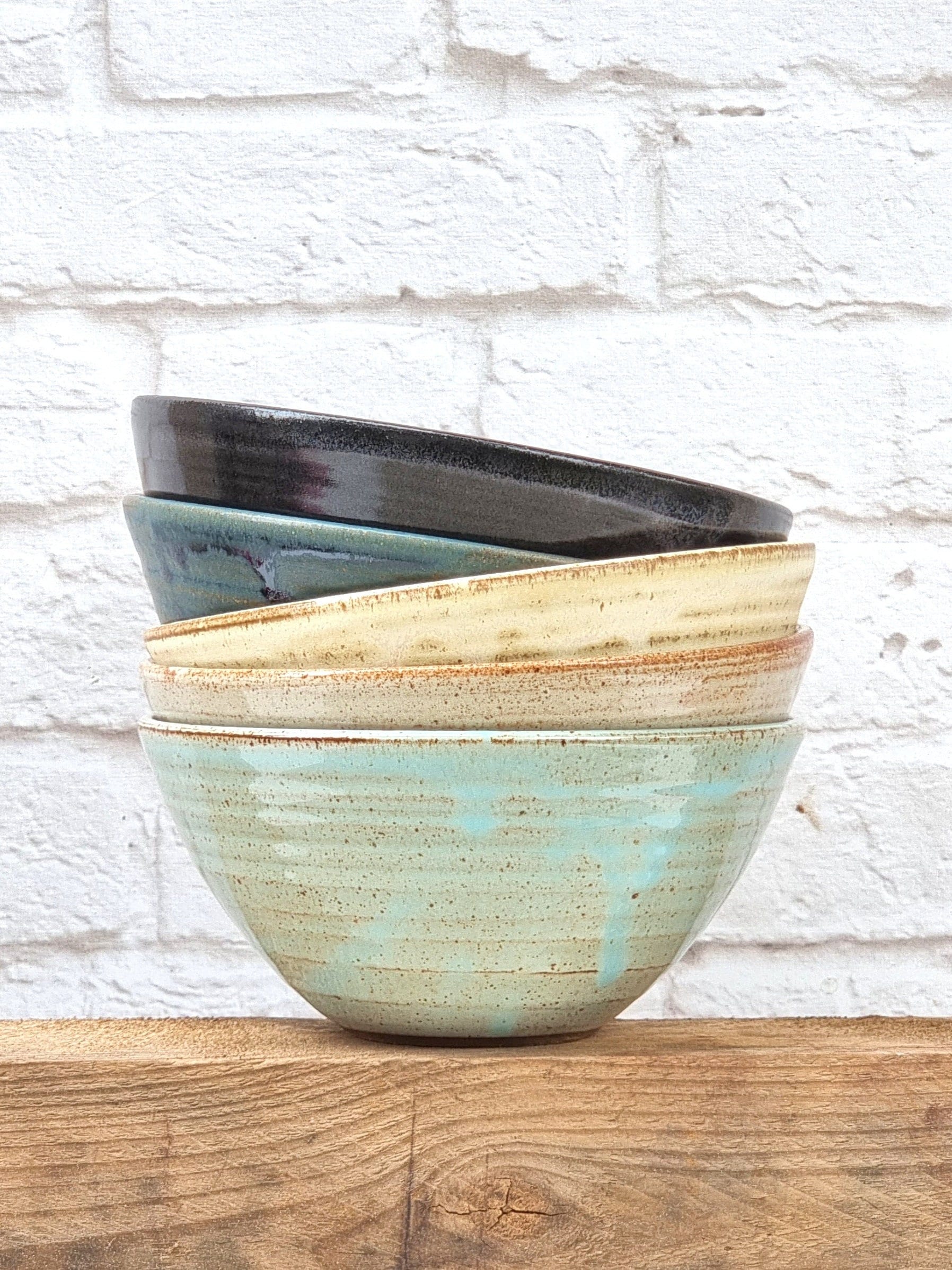 Ceramic Soup Bowl, Rustic Pottery Breakfast Bowl, Stoneware Cereal Bowl