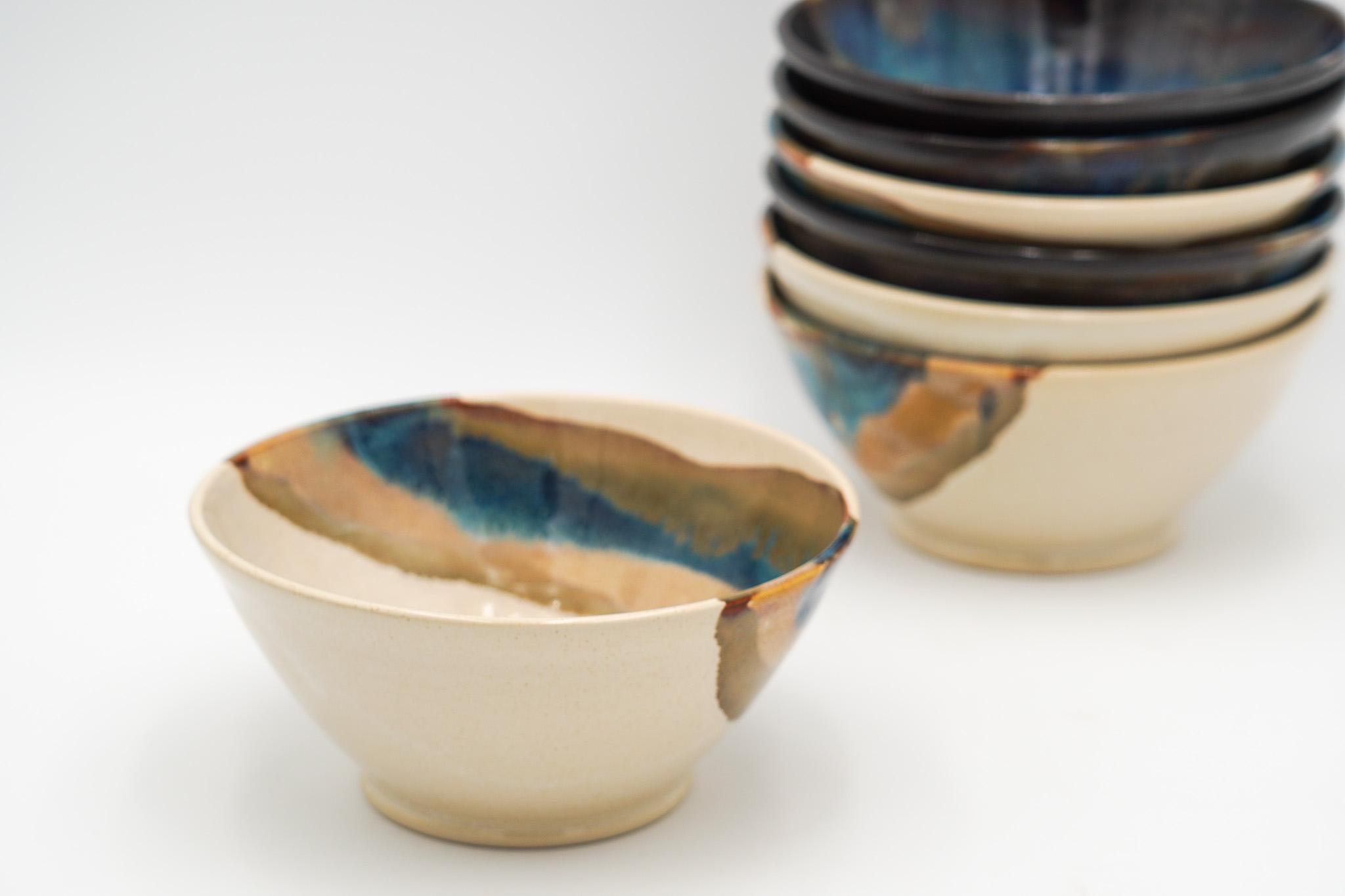 Stoneware Pottery Bowls for Salad, Soup, Pasta and Cereal - Image 2