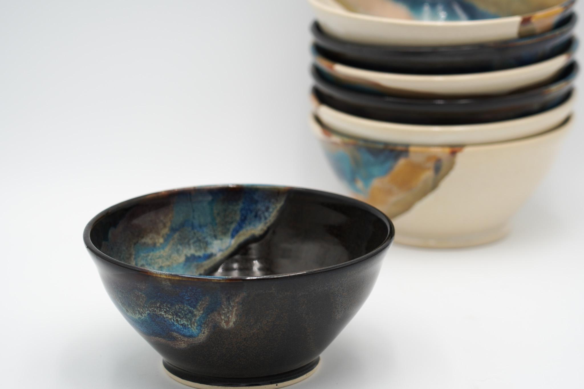 Stoneware Pottery Bowls for Salad, Soup, Pasta and Cereal - Image 3