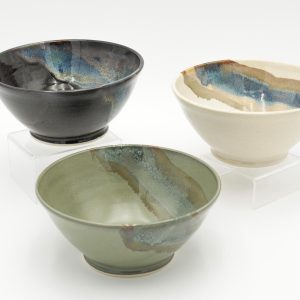 Stoneware Pottery Bowls for Salad, Soup, Pasta and Cereal