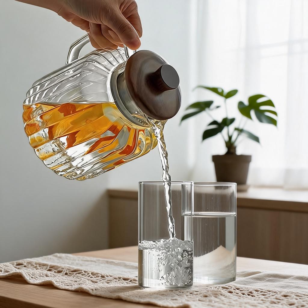 Large-Capacity Borosilicate Glass Teapot and Cold Water Kettle - Image 4