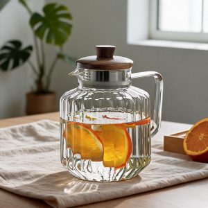 Large-Capacity Borosilicate Glass Teapot and Cold Water Kettle