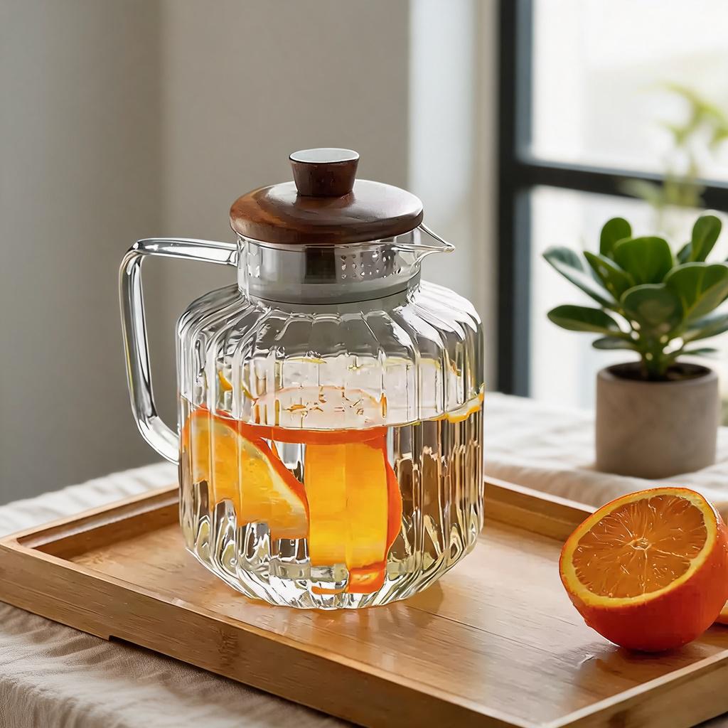 Large-Capacity Borosilicate Glass Teapot and Cold Water Kettle - Image 2