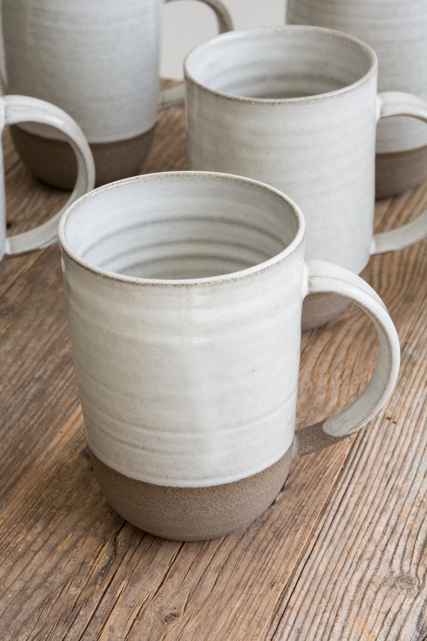 Large Rustic Pottery Mug for Hot Drinks