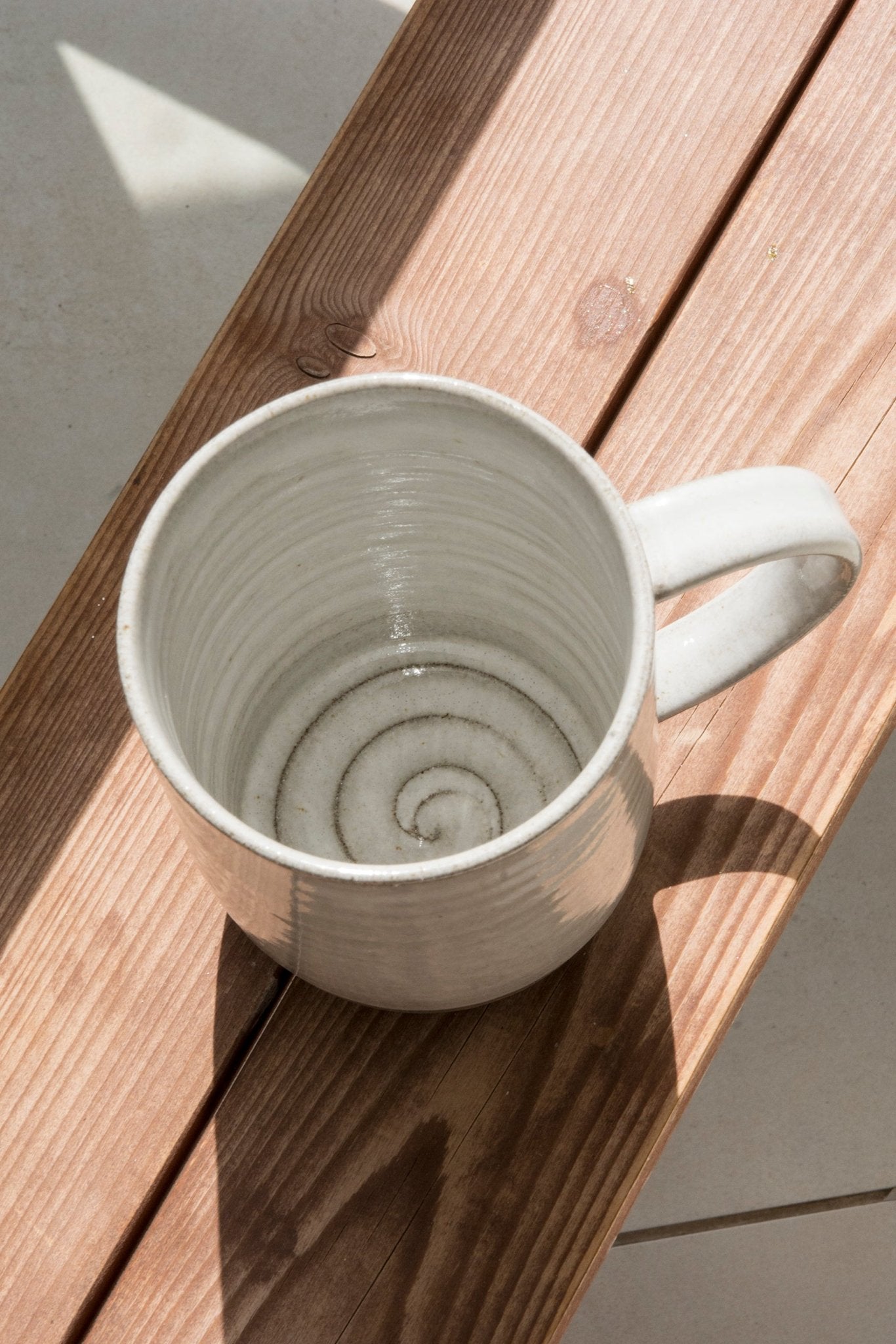 Large Rustic Pottery Mug for Hot Drinks