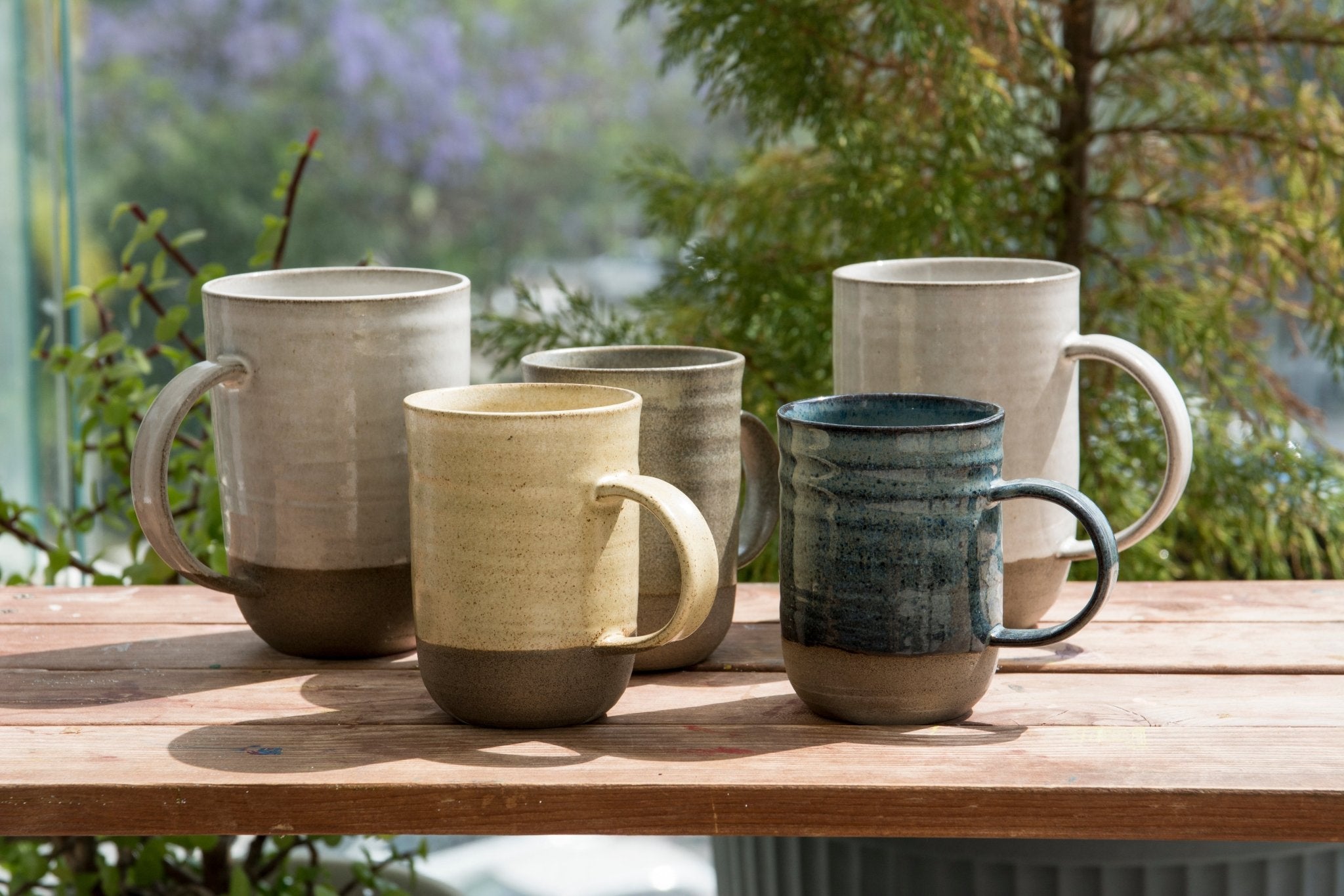 Large Rustic Pottery Mug for Hot Drinks