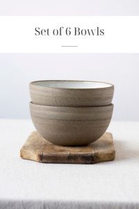 Rustic Soup Bowls, Set of 6