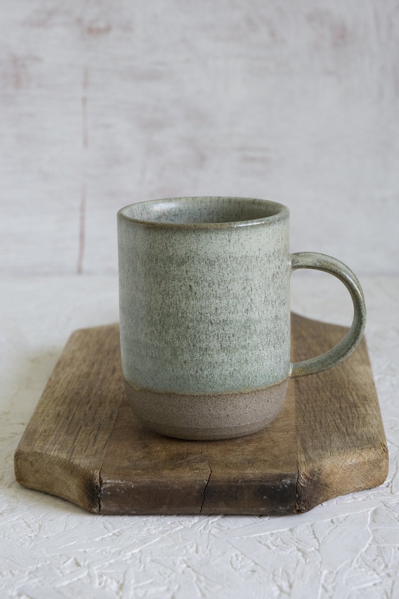 Set of Six Colorful Pottery Coffee Mugs