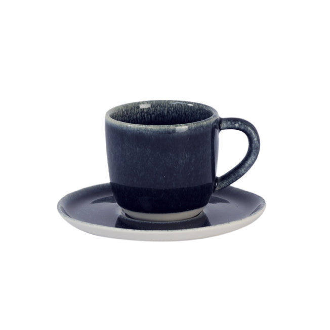 Everyday Midnight Blue Espresso Cup and Saucer Set