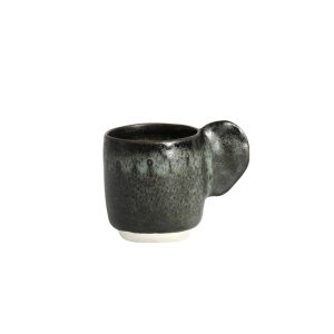 Charcoal Black Textured Espresso Cup
